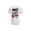 Printed Training Loose Comfortable Crew Neck Straight Cut Short Sleeve T-Shirt Men Tops White 1366449-100