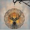 10 Inch Deer Wind Spinner with Wind Chime for Outdoor Garden Balcony Decor Rotating Hook Elegant Gift for Spring Summer