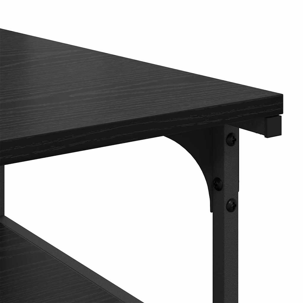Printer Stand Black Oak Effect 43 x 48 x 64 cm