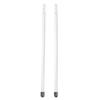 2Pcs Bright Drumsticks Acrylic Transparent Drum Sticks for Jazz Drums Stage Performance