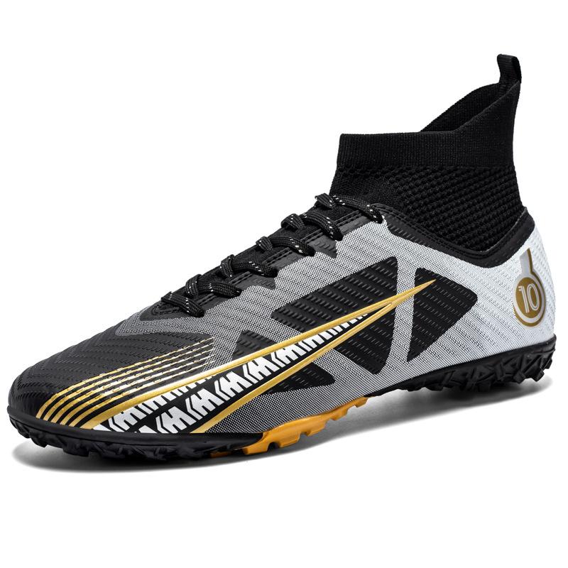 Foreign trade football shoes men's high top AG long nails lawn TF broken nails youth students adult game training sports shoes