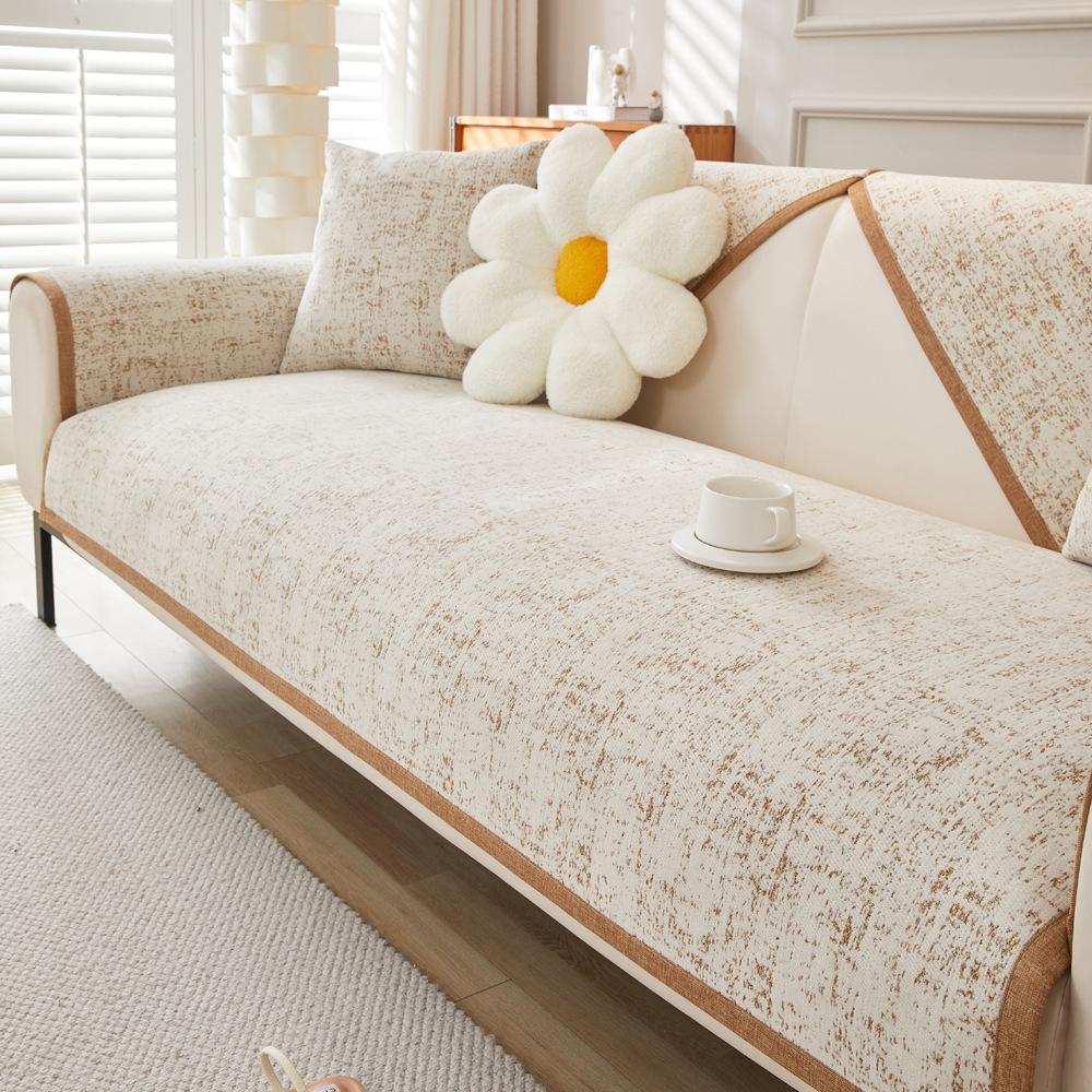 Spring Chenille Sofa Cushion Four Seasons Universal Non-Slip Cushion Blanket Sofa Cover Backrest Cover Towel