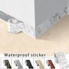 5meters Waterproof Self-Adhesive Baseboard Wall Sticker Waistline Baseboard Wall Trim Corner Line Protector Decor Skirting Board