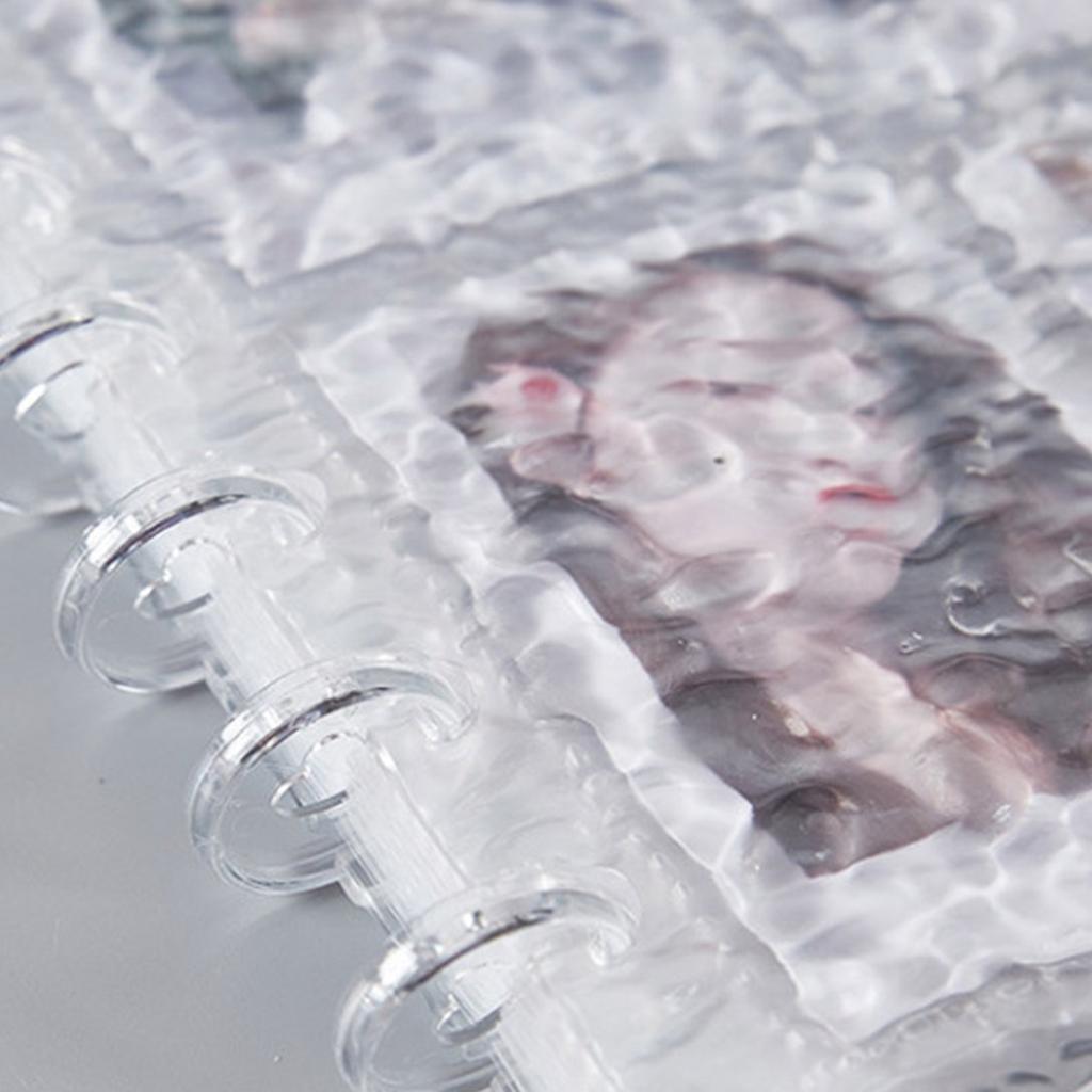 Ripple Kpop Photocard Binder Acrylic Binder Cover with 80 Pocket for Organizing Trading Card Binder Card Collector Album