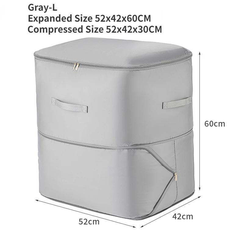 1pc Compression Packing Cube Wardrobe Drawer Puffer Jacket Storage Foldable Luggage Suitcase Organizer Compressed Travel