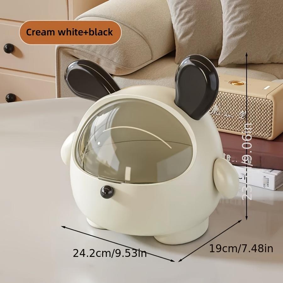 Милая косметическая коробка-органайзер в форме кролика - Многофункциональный кейс для демонстрации макияжа с хранилищем для ювелирных изделий и помад