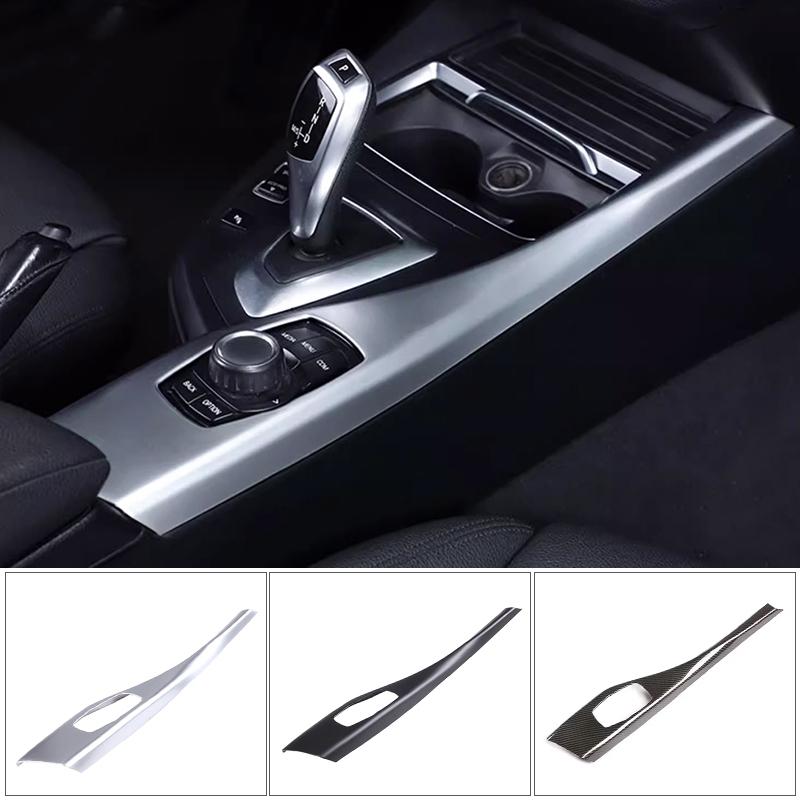 For BMW 1 2 Series F20 F21 F22 F23 2012-2018 ABS carbon fiber accessories multimedia panel decorative strip cover sticker 