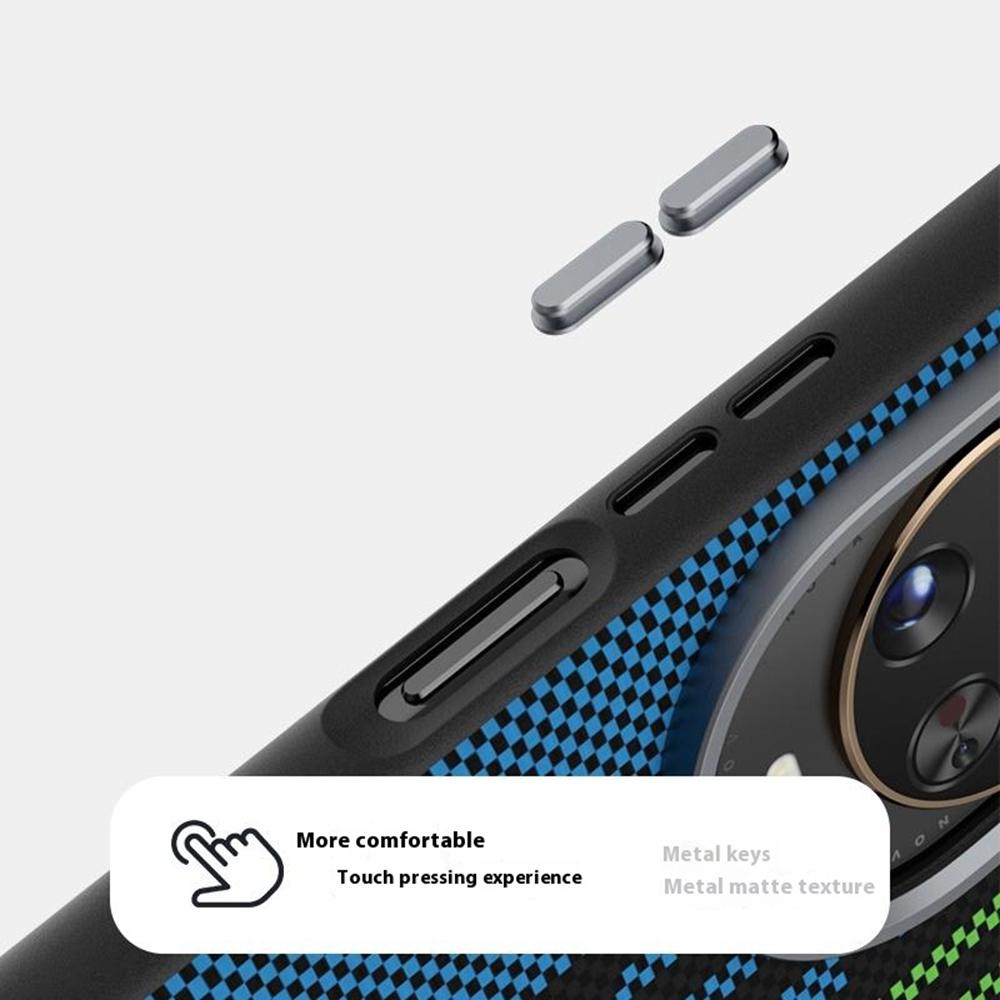 ABEEL Чехол для Huawei nova 14 5G, совместимый с MagSafe, печатный ПК, ТПУ, алюминиевый сплав, кожаный чехол для телефона