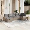 VidaXL Garden Lounge Set with Cushions 7 Pcs, Patio Sofas, Patio Furniture Set, Outdoor Furniture, Mix 3264125
