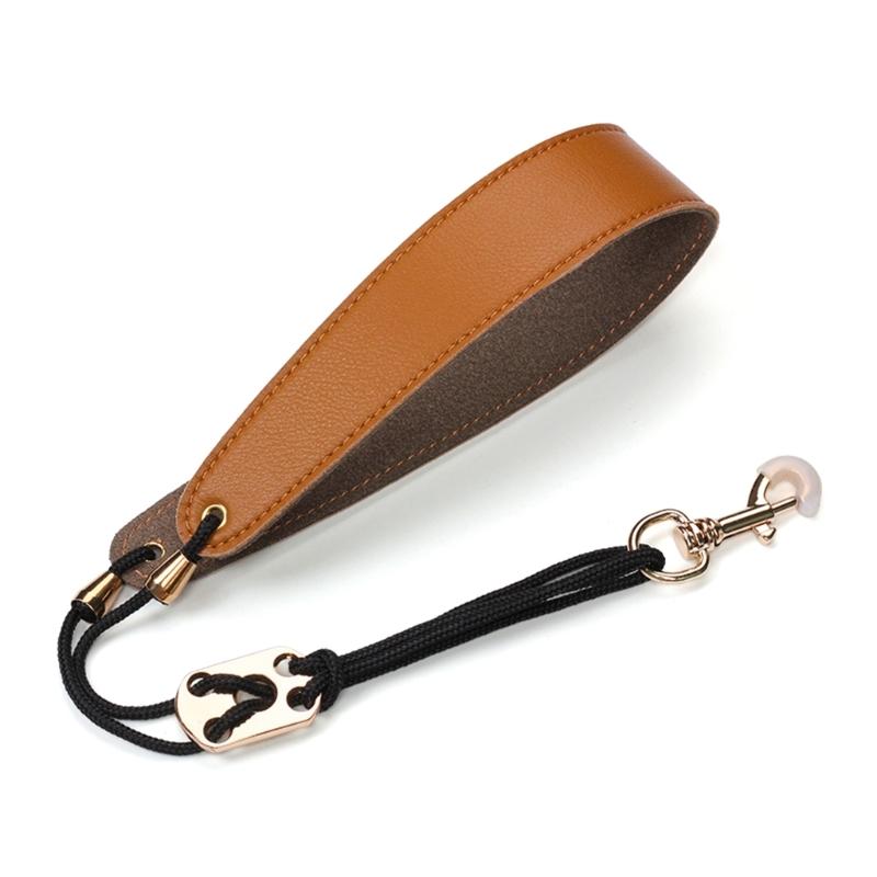 PU Leathers Padded Saxophone Adjustable Neck Strap with Snap Hook for Alto Tenors Soprano Baritone Sax Music Accessories