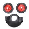 Grass Trimmer Wheels Detachable Plastic Labor Saving Hand Push Mower Wheels for Auxiliary Tool S