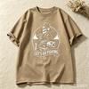 Unisex Casual Short Sleeve T Shirt Skeleton Fisherunisex Lets Go Fishing Distressed Bass Fish Graphic Outdoor Streetwear Tees Y2k Tops