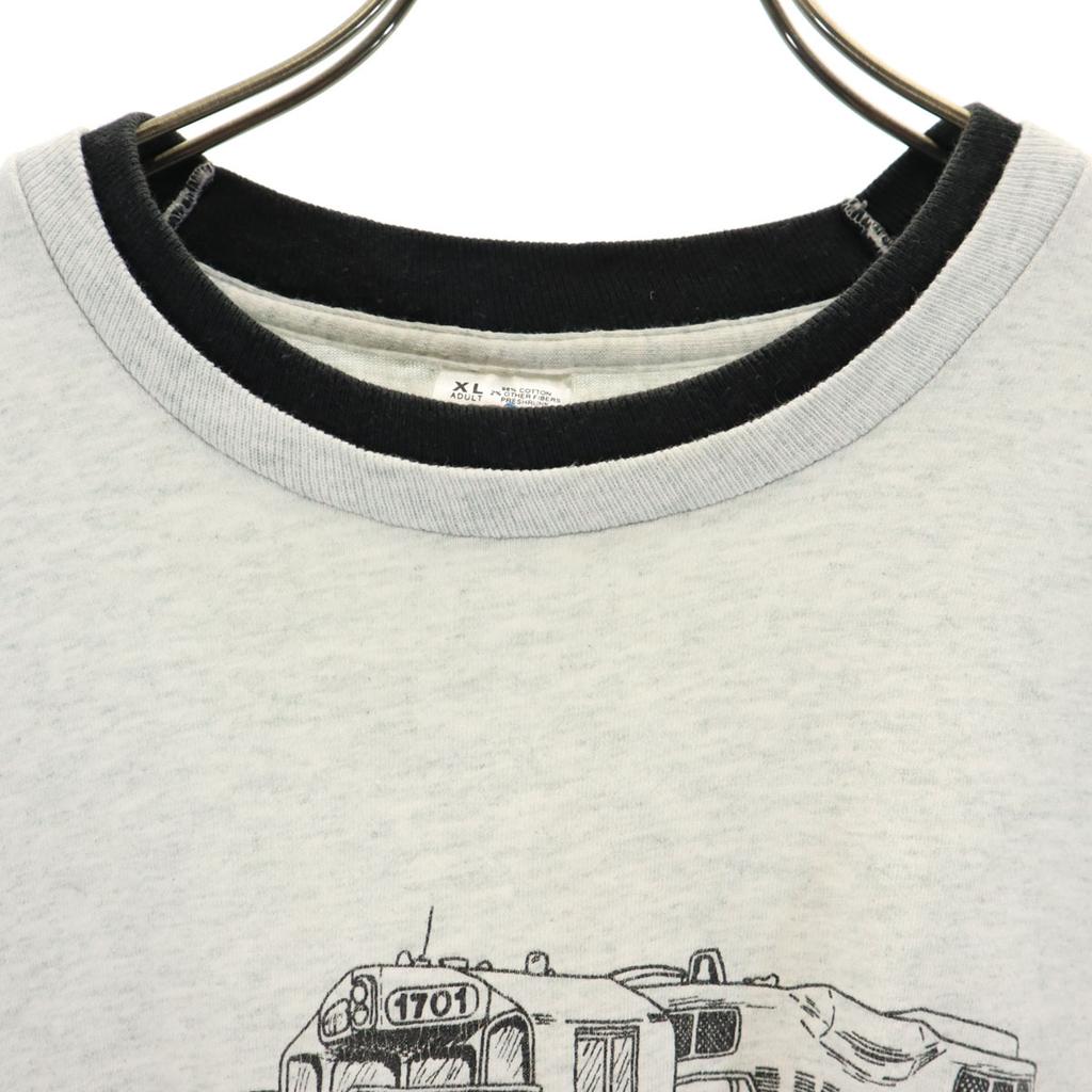 FRUIT OF THE LOOM 90s Made in USA Old FRV Railway Short sleeve T-shirt XL Men's Used