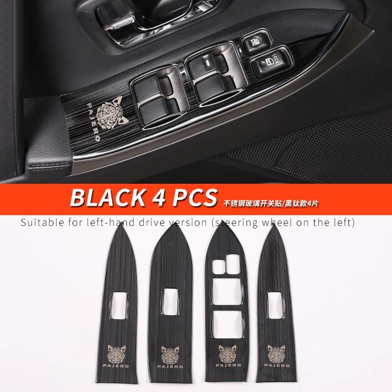 Для Mitsubishi Pajero аксессуары v93v97v98 крышка кнопки стеклоподъемника из нержавеющей стали Pajero Montero модифицированный интерьер
