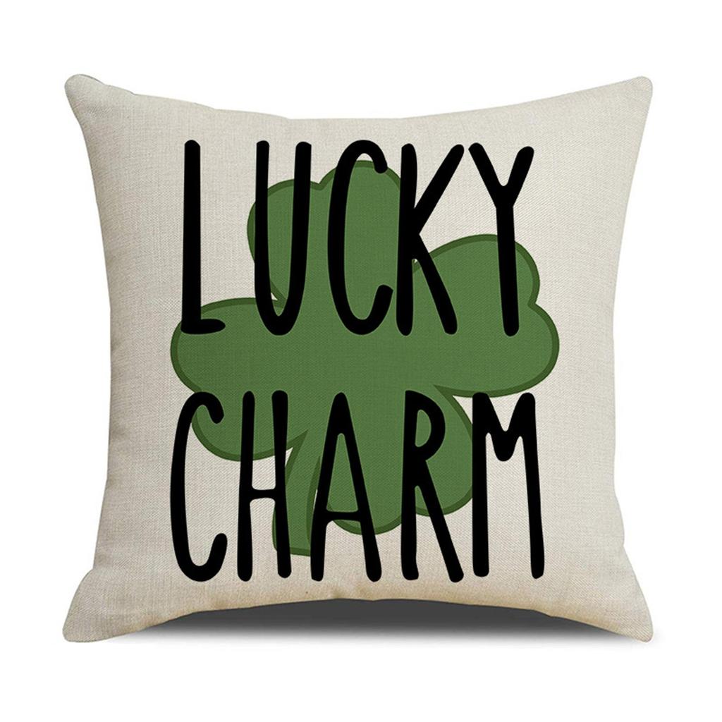 Улица. Чехол на подушку из хлопка и льна ко Дню Святого Патрика, наволочка для дивана, домашний декор, 18 дюймов