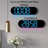 17-дюймовые большие цифровые настенные часы с дистанционным управлением, подсветкой, двойным будильником, обратным отсчетом времени, 12/24 часа, автоматической регулировкой яркости, летним временем, светодиодные часы