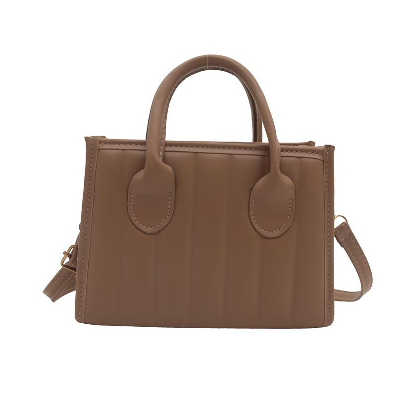 Маленькая квадратная сумка, модная сумка из фактурной искусственной кожи, женская сумка в иностранном стиле, сумка через плечо, простая сумка-мессенджер Tide