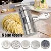 Stainless Steel Making Spaghetti Press Pasta Machine Manual Noodle Maker Fruits Juicer With 5 Pressing Moulds Multifunctional
