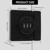 Keyless Cabinet Lock 3-Digit Combination Zinc Alloy Anti-Pry Cabinet Wooden Box Drawer Lock for Swinging Sliding Door Cupboard