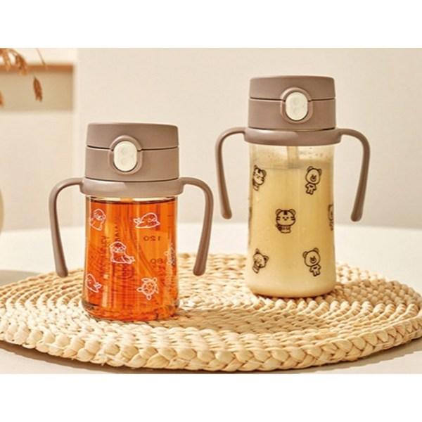 Beberac Aiwa PPSU One-touch Straw Cup 270ml, 1 Piece, Chocolate