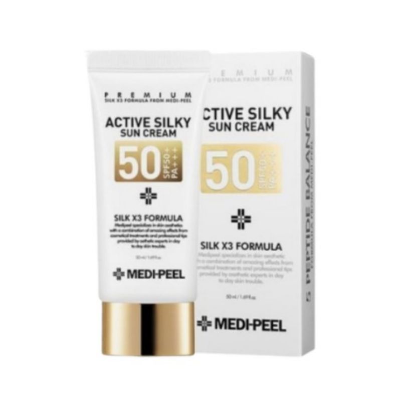 MEDI-PEEL Активный Шелковый Солнцезащитный Крем SPF50+ PA++ 50мл