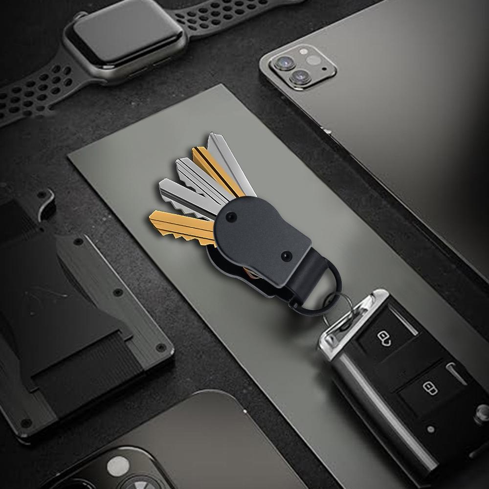 Mini Key Holder Hold 2-5 Keys Key Fob Portable Keychain  for Universal Size