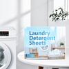 Laundry Detergent Sheets Powerful Stain Remover Safe Friendly Water Soluble Travel Friendly For Various Washing Machine