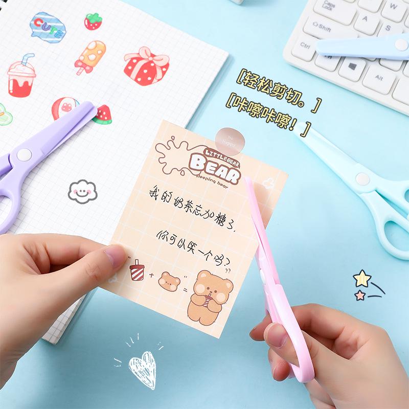 Безопасные для детей самодельные ножницы для отскока: Круглая головка, удобная для рук, экономящая труд для учащихся и воспитателей детских садов