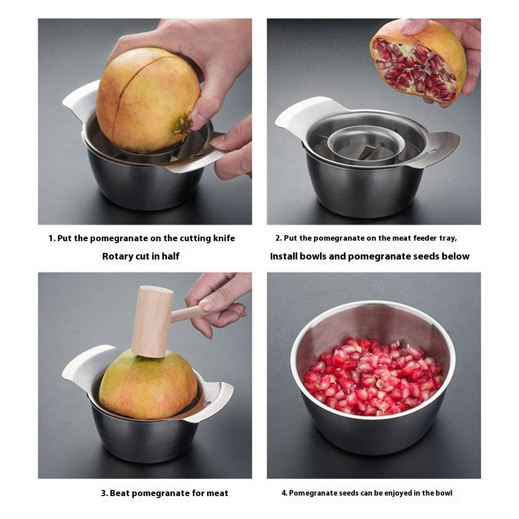 Нож для граната из нержавеющей стали, удобный, безопасный, для удаления сердцевины и мякоти граната