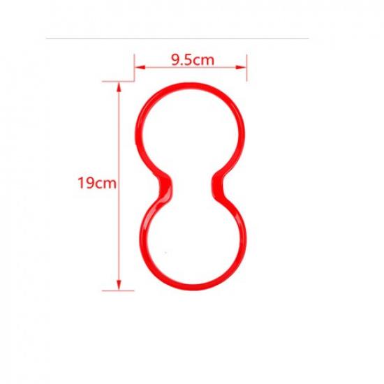 Front Gear Shift Cup Holder Cover Trim Ring for Jeep Grand Cherokee 2011-21 Red