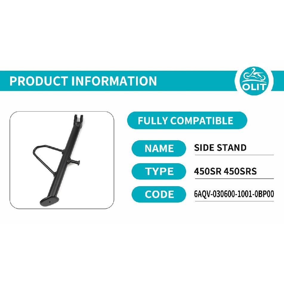 FOR CFMOTO Side Stand Assy 450SR 450SRS CF400-6 SR450 450SRS CF400-9 Kickstand Motorcycle Accessories Original Parts