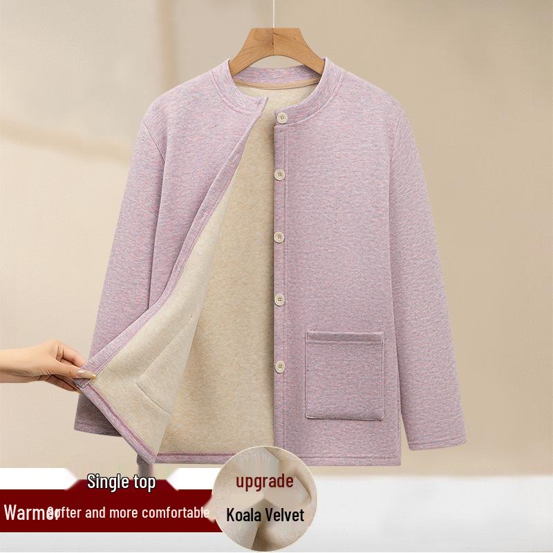 Утепленный женский осенне-зимний комплект одежды на флисе для женщин среднего и пожилого возраста