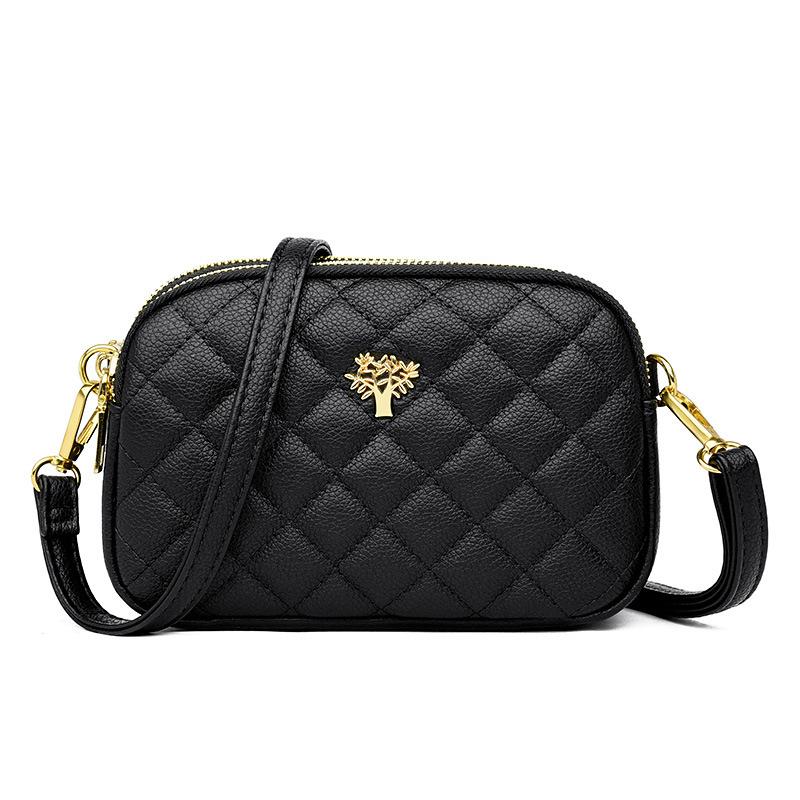 Летняя трехслойная мини-сумка для мобильного телефона, модная повседневная сумка для мамы, атмосферная квадратная сумка с бриллиантами, новая сумка через плечо