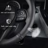 Чехол на руль автомобиля, ручной работы, кожаный, для Volkswagen VW Golf 7 Mk7, нового Polo, Jetta, Passat B8, Tiguan, Sharan