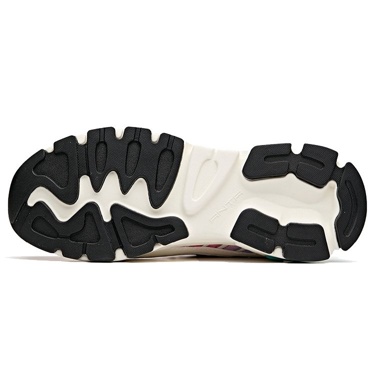 Anta Life Series Millennium Glacier Non-Slip Wear-Resistant Low-Top Sports Casual Shoes Women Sneakers White Black Green 122028899-1
