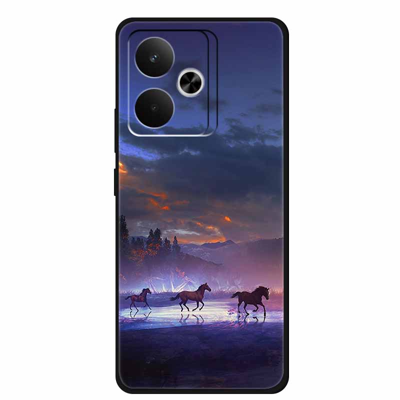 Чехол для телефона Realme GT7 GT 7T 7 T Сумка Черный Силиконовый Мягкий Задний Чехол Для Realme 14 4G 15 Pro Чехлы Coque Защитный Корпус