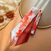 Ribbon Long Strip Silk Scarf Headband Retro Woman Headdress New Printing Tied Hair Turban