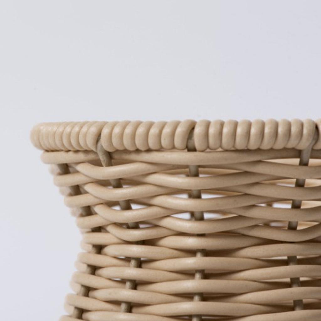 Handwoven Dried Flower Holder Rattan Effect Chic Flower Pot for Pampas Grass & Artificial Flowers
