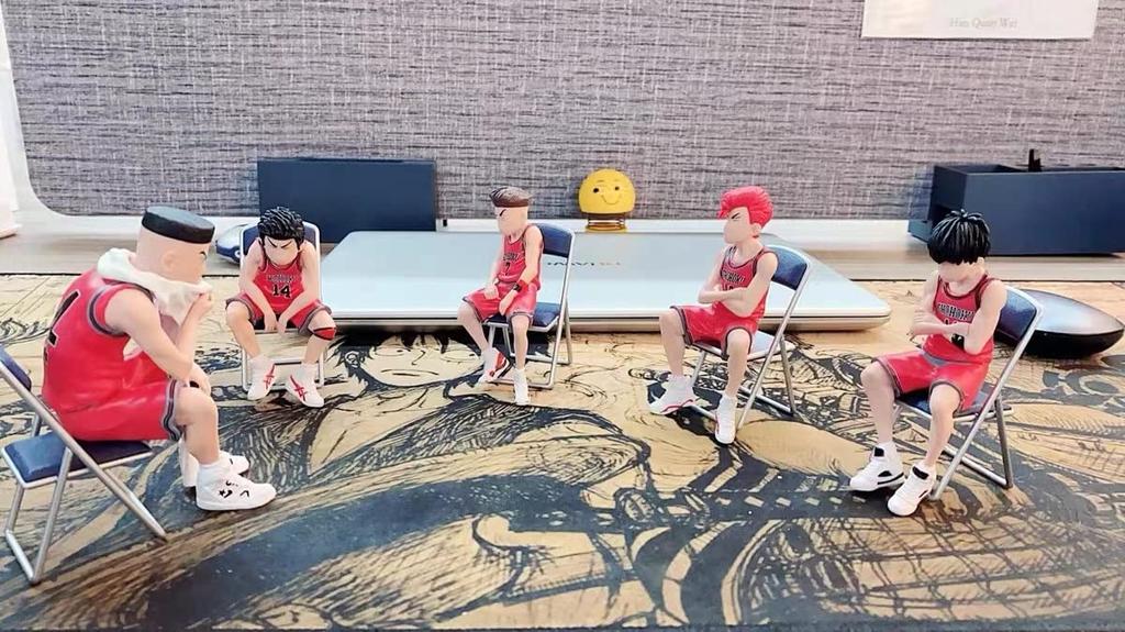 Hanamichi Sakuragi Ryota Miyagi Mitsui Hisashi Rukawa Kaede Фигурка Модель Игрушки Аниме Фигурка Полная фигурка 5 шт. 7-8 см Slam Dunk Kaede Rukawa