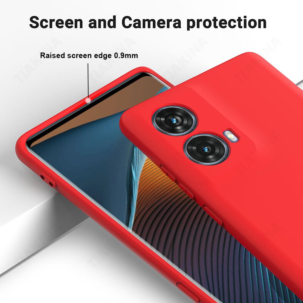 Real Liquid Silicone Phone Case for Motorola Moto G85 G04 G24 Power G34 G54 G84 G14 G13 G23 E13 G73 G53 Shockproof Soft Bumper Protection Cover