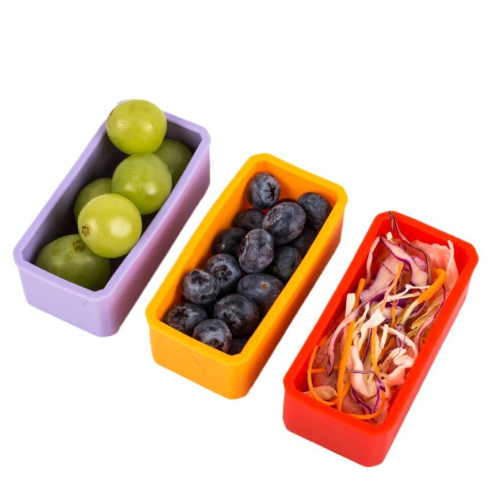 2 шт. многоразовый разделитель для ланч-бокса силиконовая форма для кубиков льда портативный контейнер для заправки салата Picinc