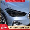 Для BMW X1 F48 U11 2016-2024 Автомобильная фара Задымленная Черная ТПУ Защитная Пленка Передний Свет Тонировка Изменение Цвета Наклейка Аксессуары