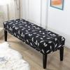Чехол для скамейки с цветочным принтом, эластичные чехлы на табуреты для пианино, прямоугольная гостиничная кровать, длинный чехол на табурет, защитный чехол для скамейки, чехол для столовой