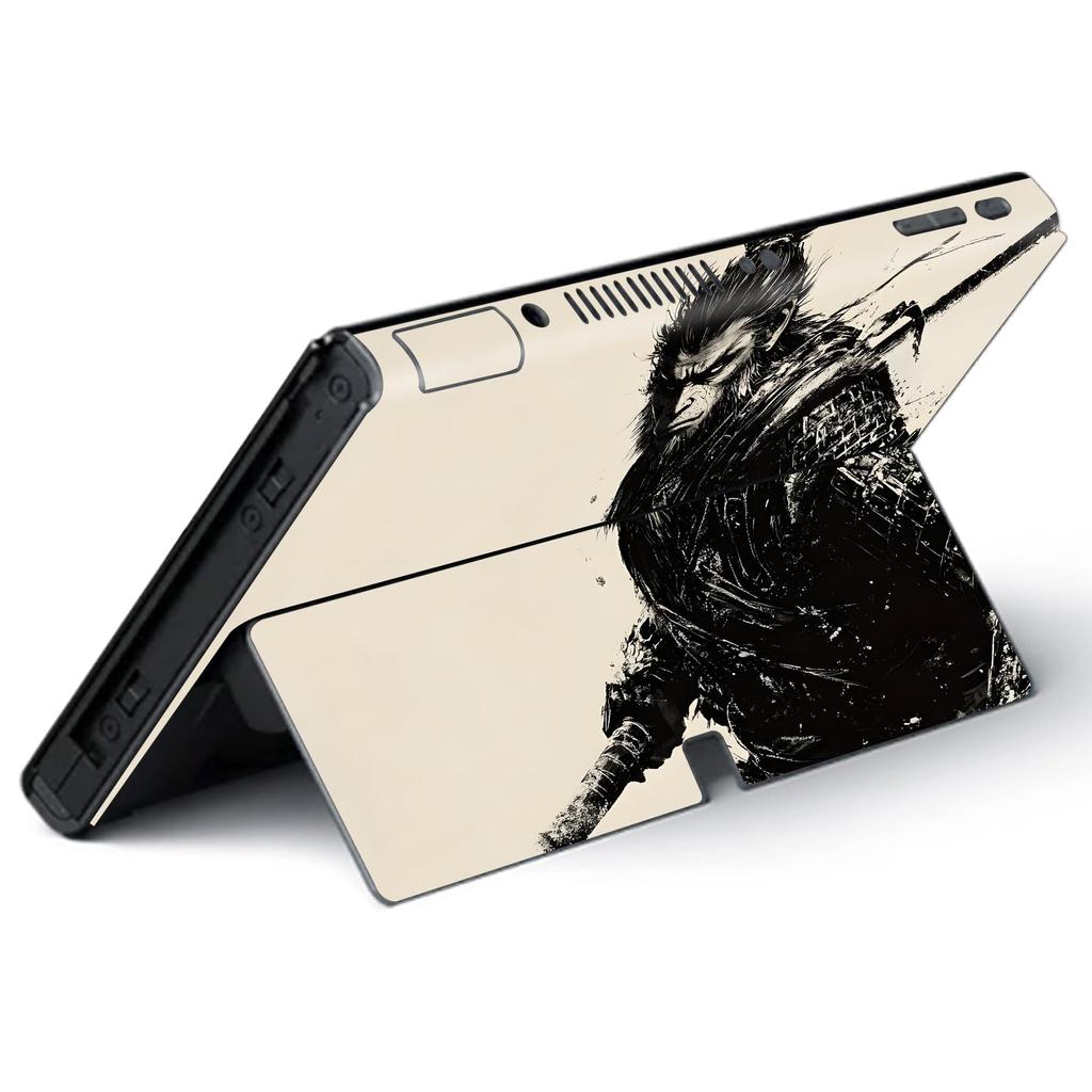 PlayVital Full Set of Protective Stickers Compatible with OLED Custom Vinyl Sticker Skin Seals Compatible with Switch OLED Console Dock Grip Models, &