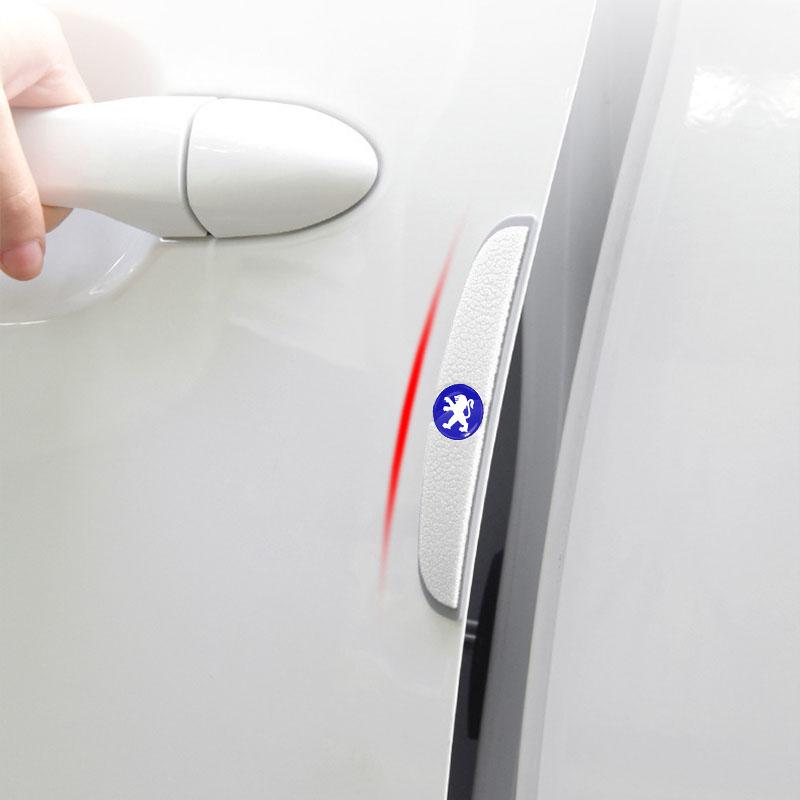 4 шт. Автомобильные противоударные полоски на двери Наклейки для защиты зеркал заднего вида Для Peugeot 308 408 508 RCZ 208 3008 2008 206 207 108 406 407 408 206 207 208