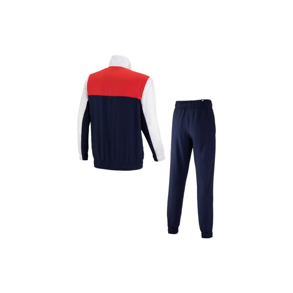 Puma FW22 Цветные блоки Классический спортивный комплект из куртки на молнии и прямых брюк Мужская куртка, брюки Синий 849541-06