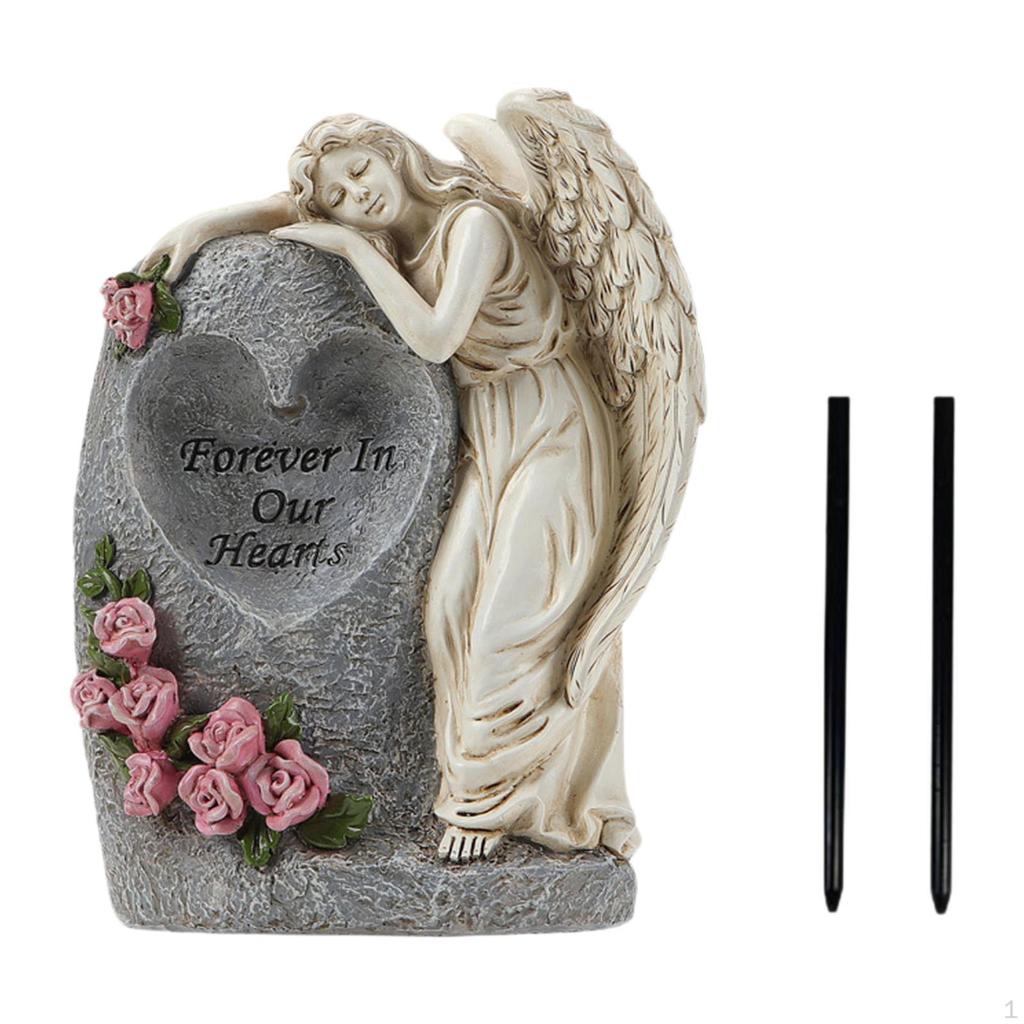 Статуэтка ангела, солнечная садовая статуя для использования на открытом воздухе