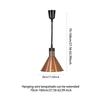 Buffet Heating Lamp Bulb Not Included Hanging Retractable Heat Lamp Food Heat Lamp for Cafeteria Fries Buffet Restaurant Chicken
