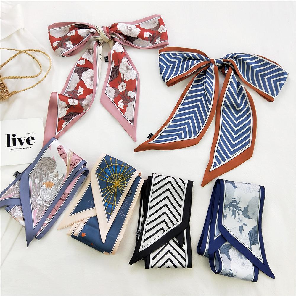 New Scarves Silk Scarves Women'S Spring And Autumn Season Long Decorative Professional Scarves Summer Thin Styles Paired With Shirts Stylish