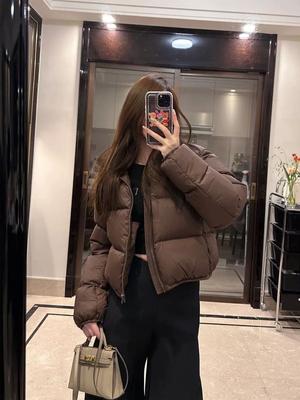 Пуховик из хлопка для женщин, короткий рукав, новый зимний, утолщенный, студенческий, хлопковое пальто, свободный, пальто-булочка, верхняя одежда